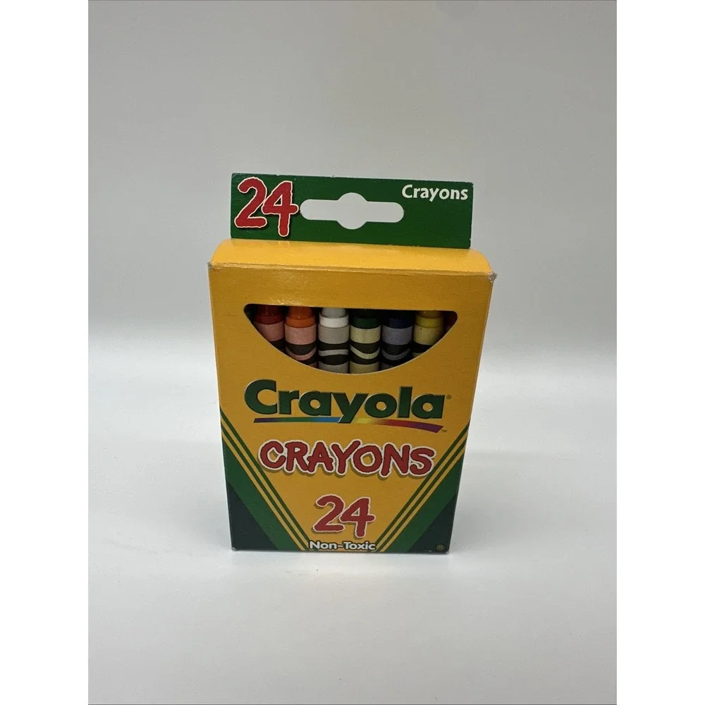 Vintage 1999 Crayola 24 Pack Crayons Binney & Smith Complete With Box USA